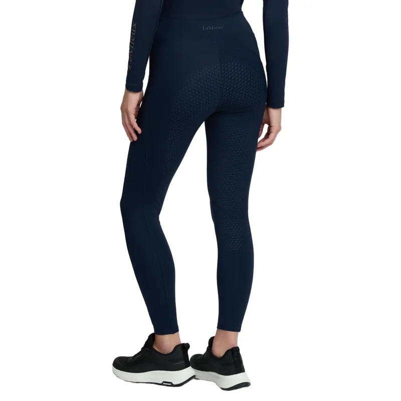 LeMieux Natalie Brushed Full Grip Women's Pull-On Riding Tights - Navy Pre-Order