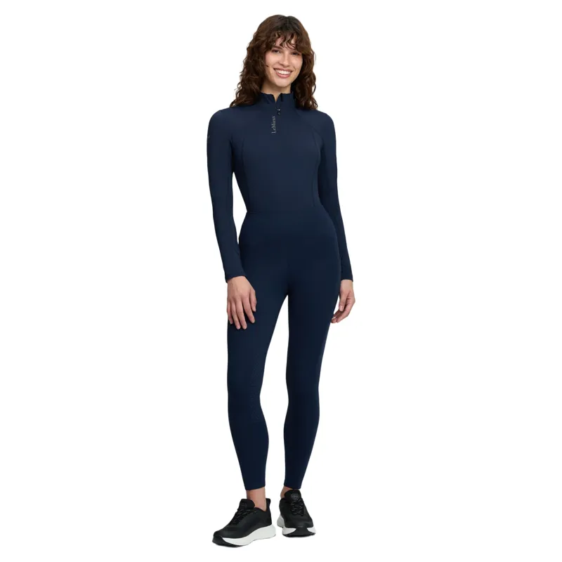 LeMieux Natalie Brushed Full Grip Women's Pull-On Riding Tights - Navy Pre-Order-6