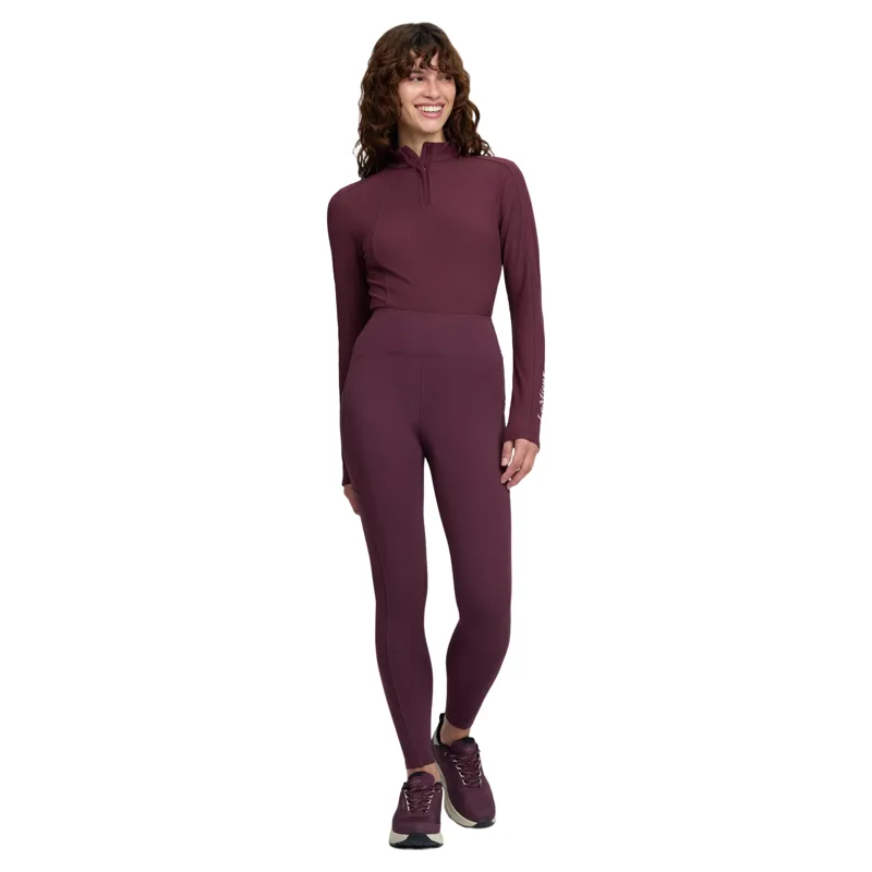 LeMieux Natalie Brushed Full Grip Women's Riding Tights - Blackberry-5