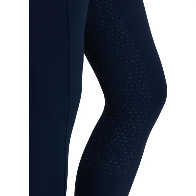 LeMieux Natalie Women's Brushed Full Grip Pull On Riding Tights - Navy-3