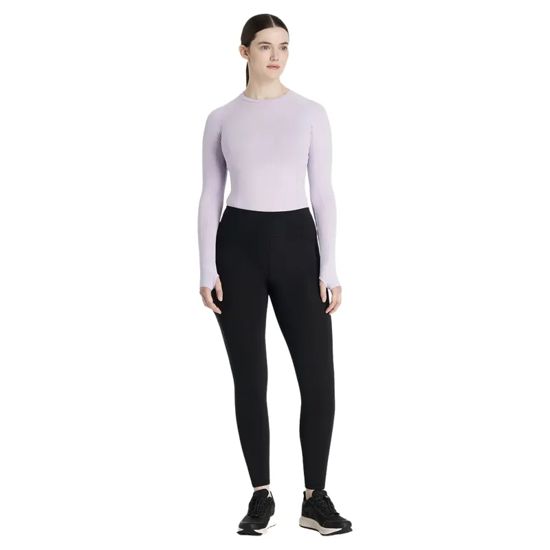 LeMieux Natalie Women's Brushed Full Grip Pull-On Riding Tights - Black-3