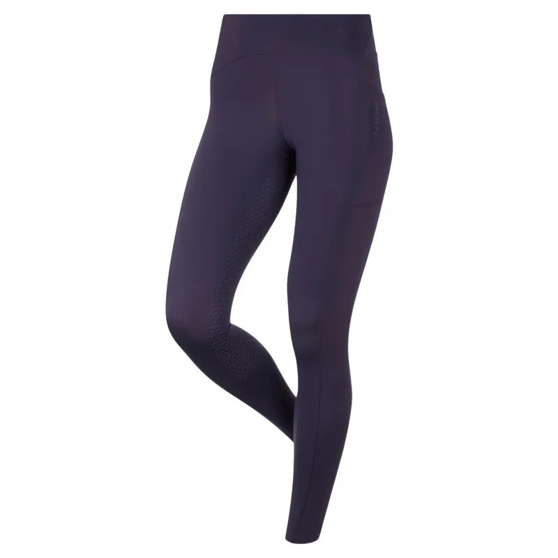 LeMieux Natalie Womens Brushed Full Grip Pull On Riding Tights - Juniper-2