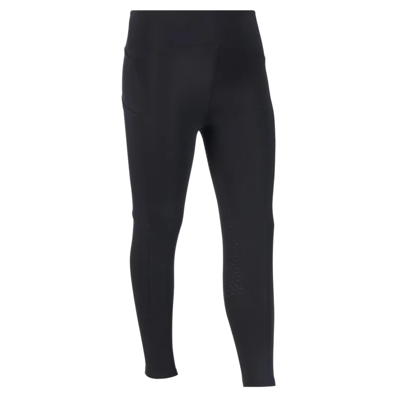 LeMieux Mini Nora Brushed Pull On Junior Riding Tights - Black-1