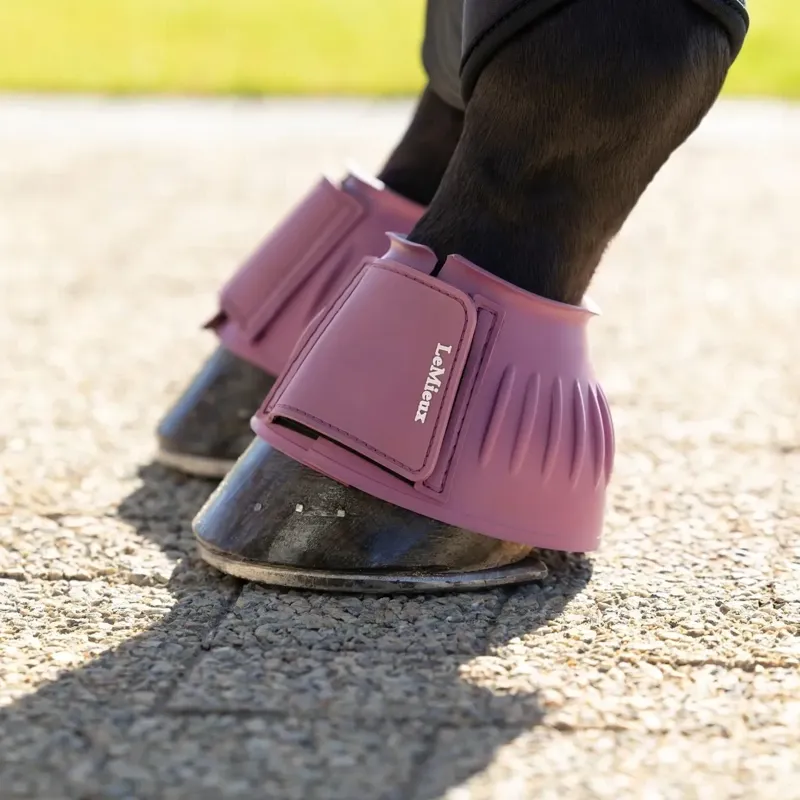 LeMieux Rubber Bell Boots - Mallow-2