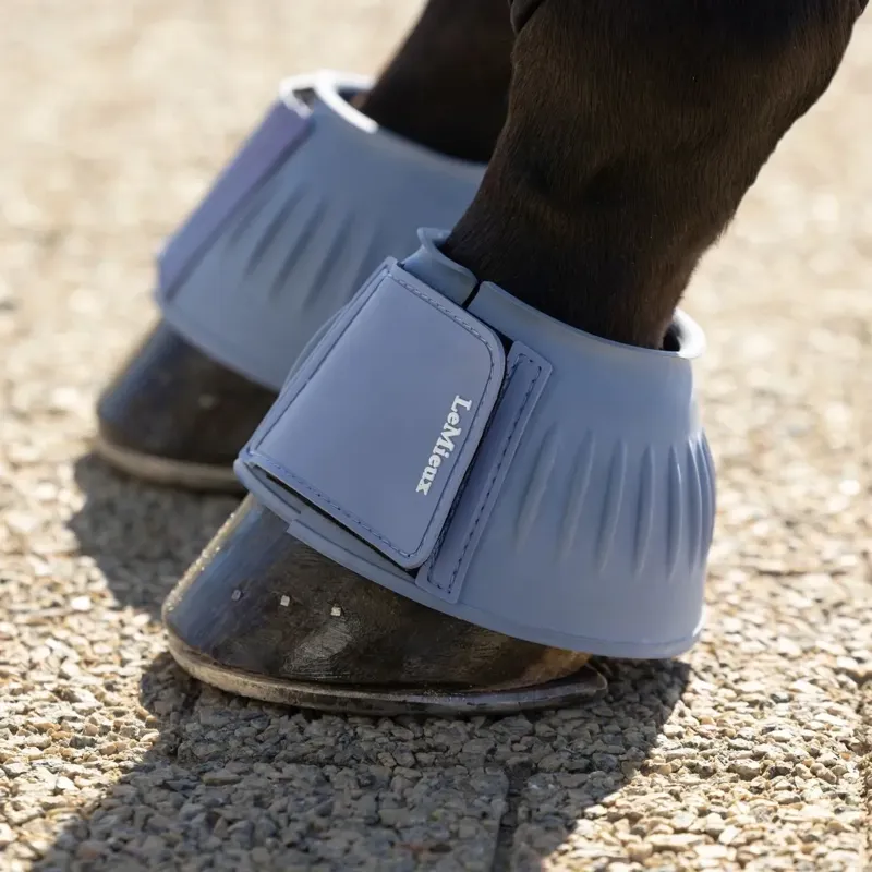 LeMieux Rubber Bell Boots - Powder Blue-2