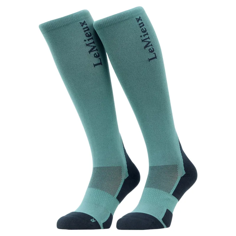 LeMieux Performance Tall Riding Socks - Aloe