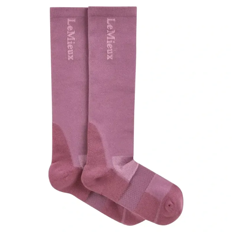LeMieux Performance Tall Riding Socks - Mallow-1