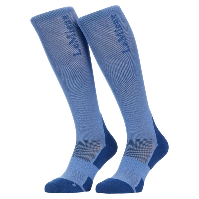 LeMieux Performance Tall Riding Socks - Powder Blue