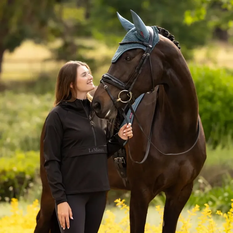 LeMieux Perri Women's Half Zip Waterproof Jacket - Black-9