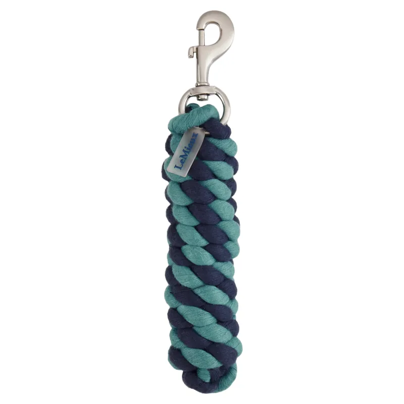 LeMieux Polycotton Lead Rope - Aloe/Navy