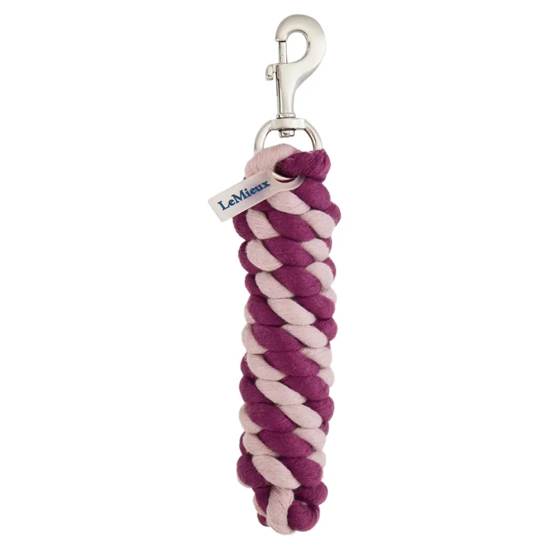 LeMieux Polycotton Lead Rope - Blackberry/Wild Rose