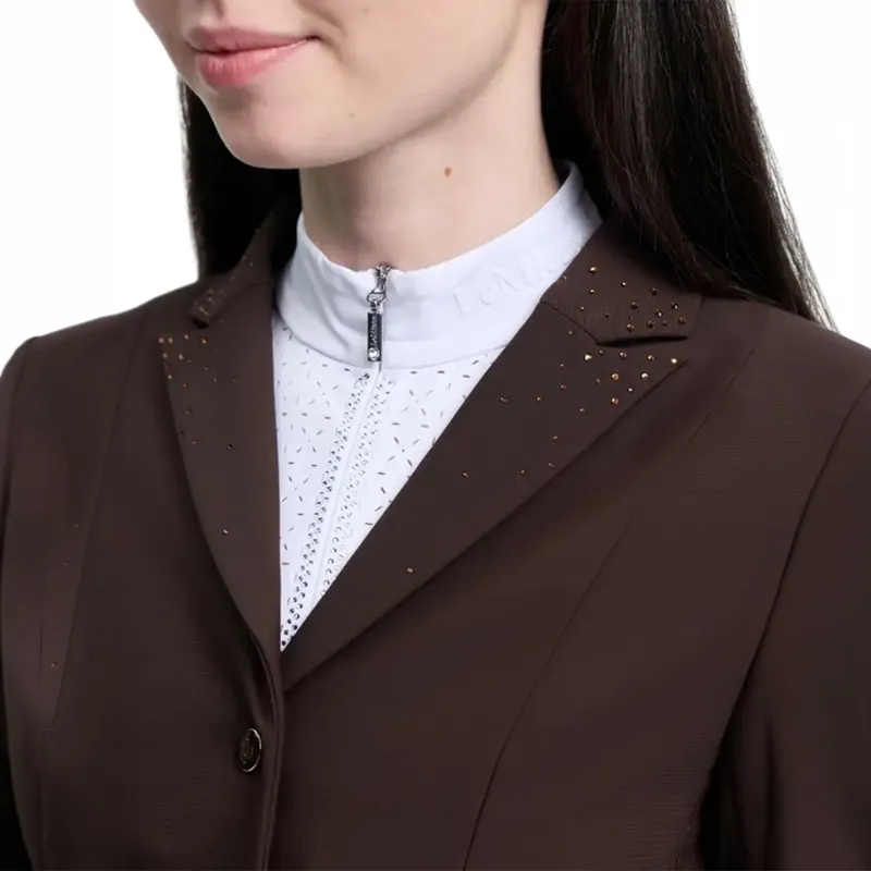 LeMieux Brilliance Junior Pro Show Coat - Espresso-2