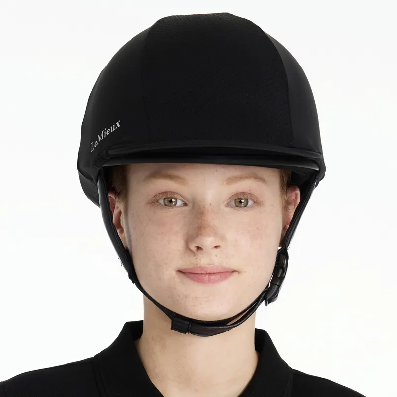 LeMieux Pro Mesh Helmet Cover - Black-1