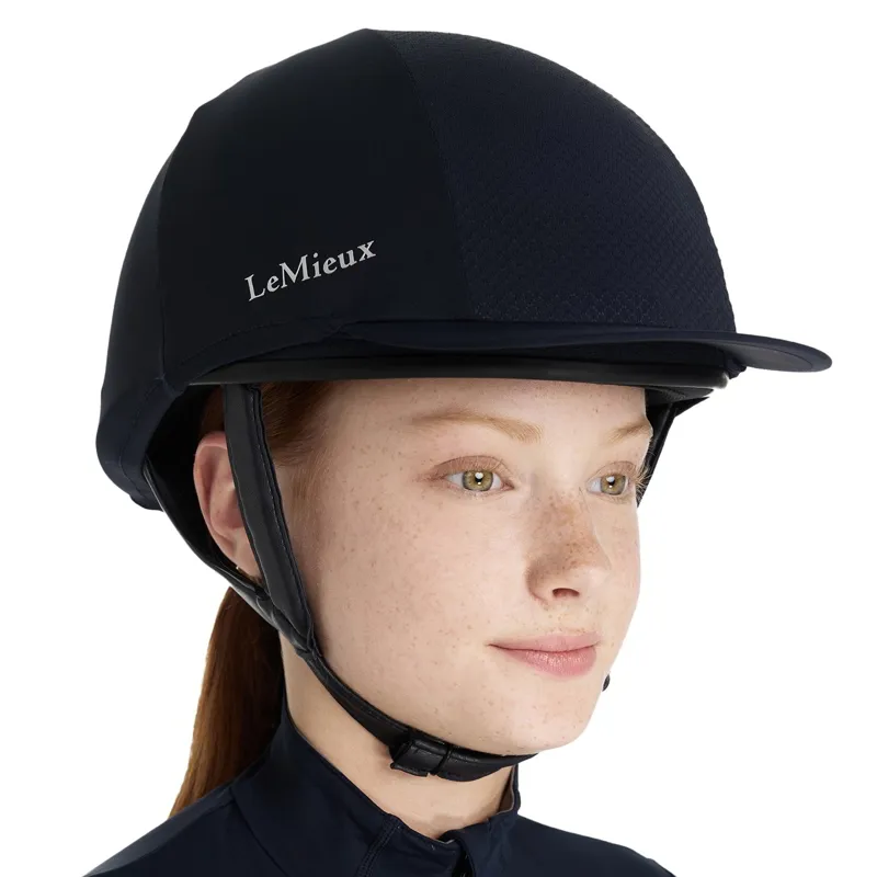 LeMieux Pro Mesh Helmet Cover - Navy-2