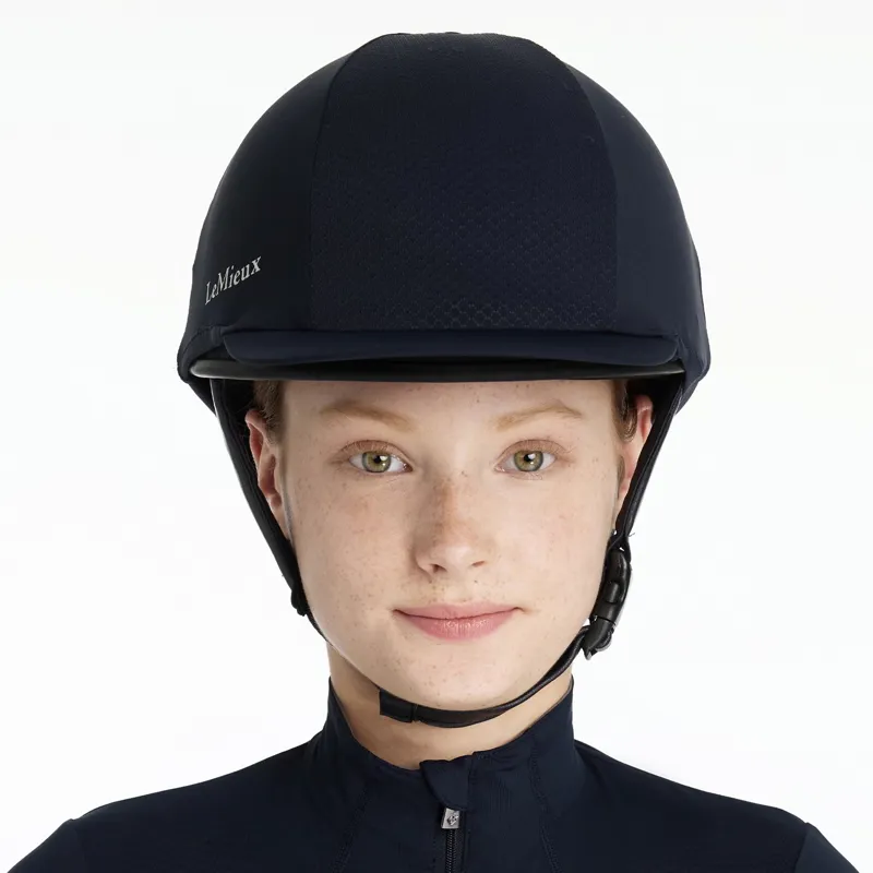 LeMieux Pro Mesh Helmet Cover - Navy-1
