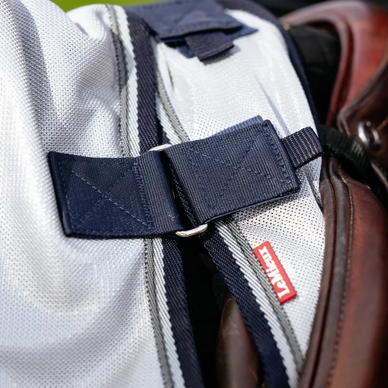 LeMieux Detachable Neck Ride-On Fly Sheet - Grey-3