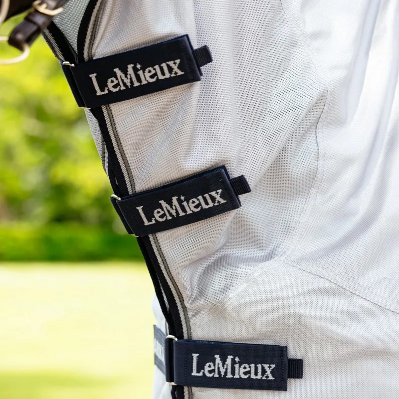 LeMieux Detachable Neck Ride-On Fly Sheet - Grey-1
