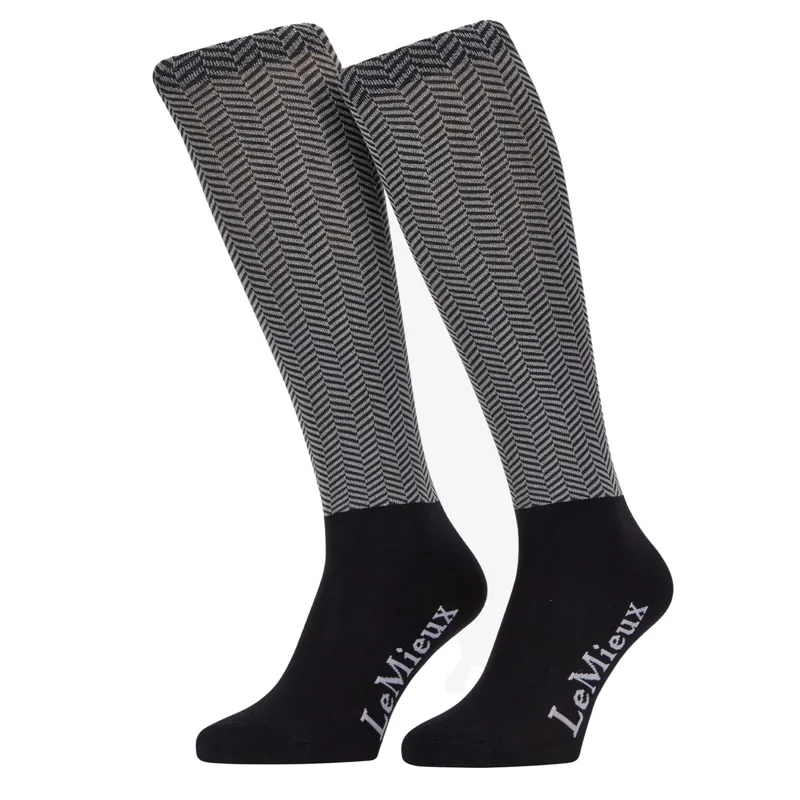LeMieux Competition Riding Socks - Aspen/Herringbone