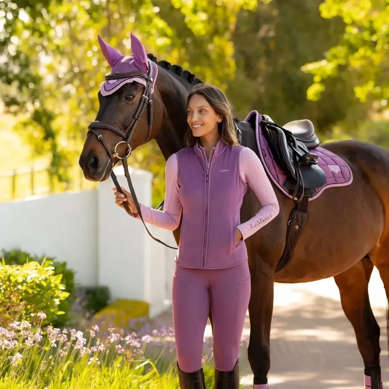 LeMieux Roberta Womens Fleece Vest - Mallow-4