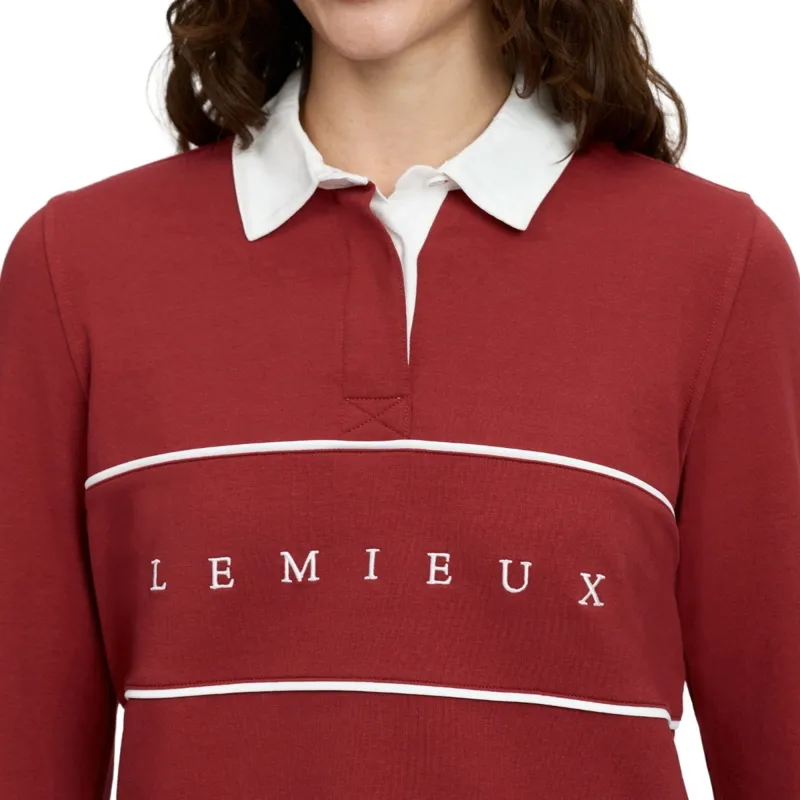 LeMieux Rochelle Women's Rugby Shirt - Russet-3