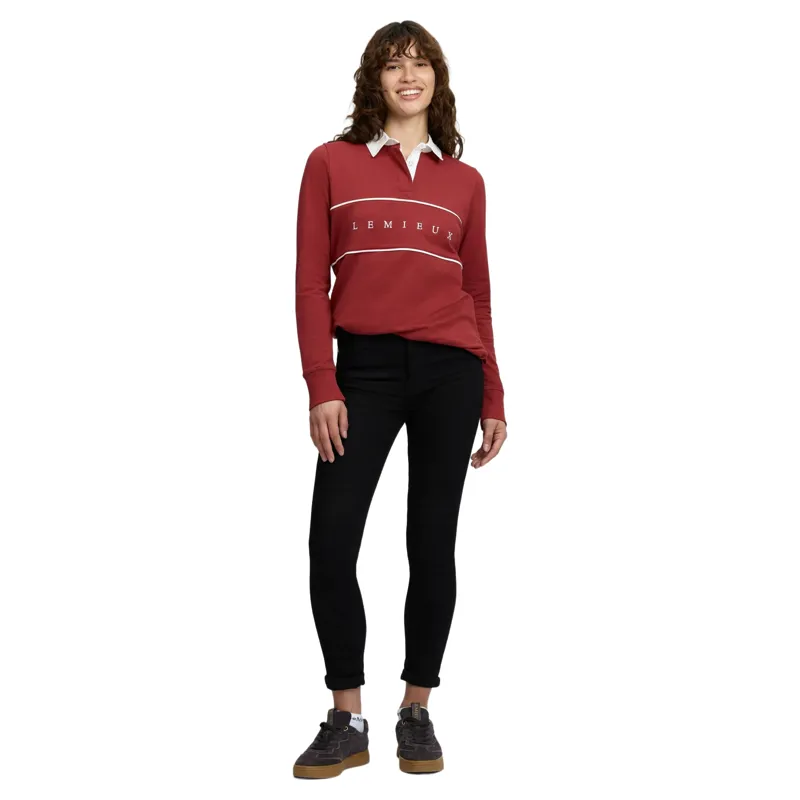 LeMieux Rochelle Women's Rugby Shirt - Russet-5