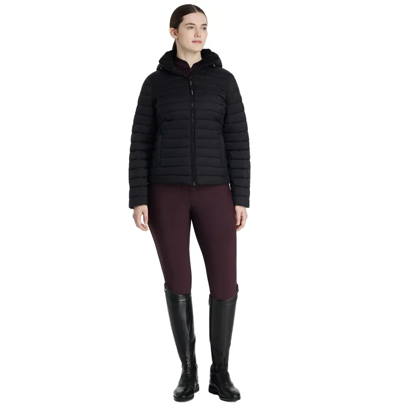 LeMieux Rose Women's Hooded Puffer Jacket - Black-2