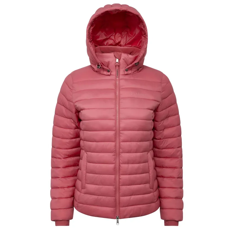 LeMieux Rose Women's Hooded Puffer Jacket - Cranberry-1
