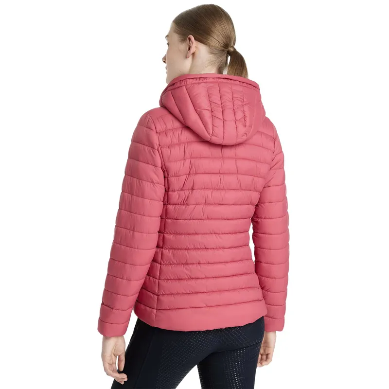 LeMieux Rose Women's Hooded Puffer Jacket - Cranberry-2