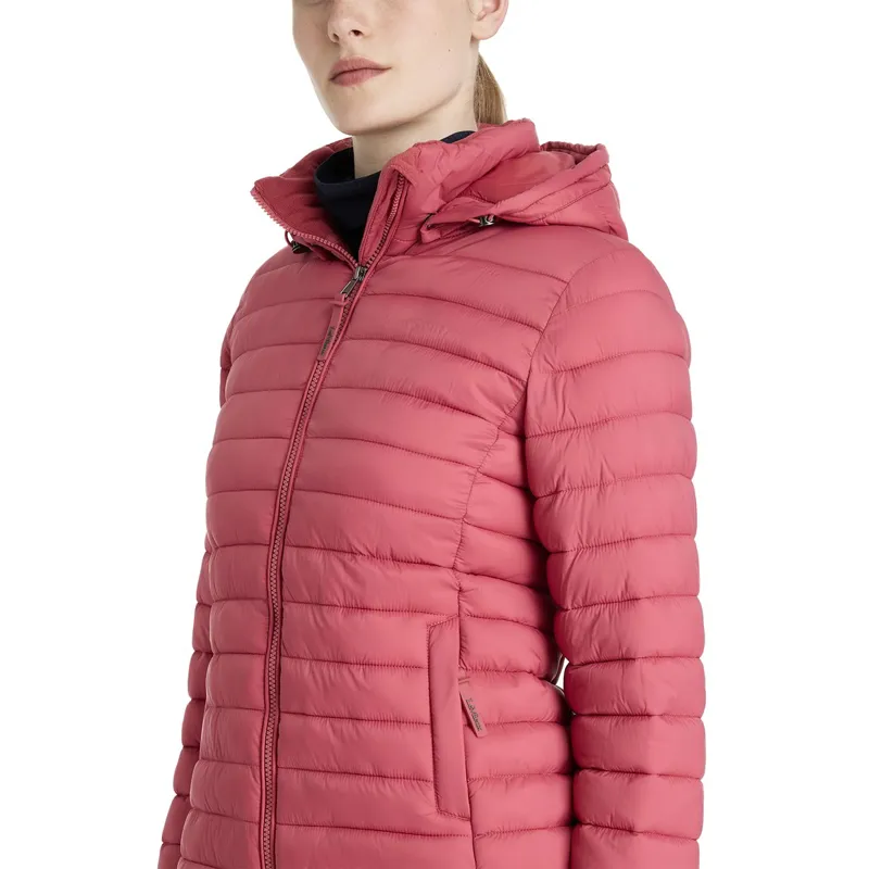 LeMieux Rose Women's Hooded Puffer Jacket - Cranberry-4