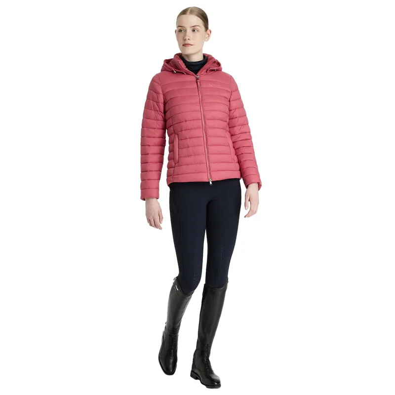 LeMieux Rose Women's Hooded Puffer Jacket - Cranberry-3