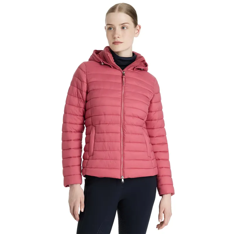 LeMieux Rose Women's Hooded Puffer Jacket - Cranberry