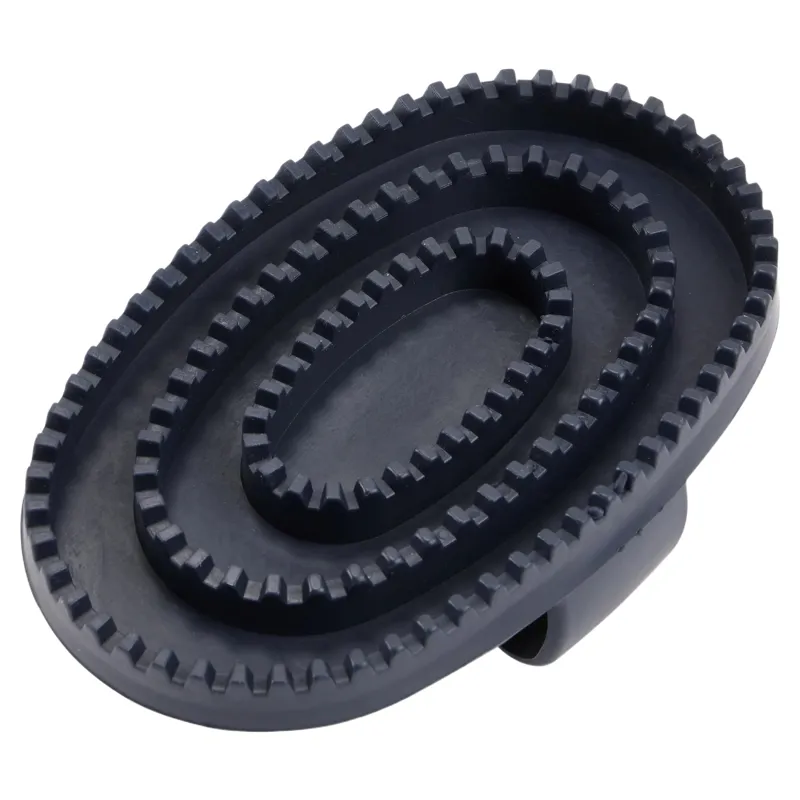 LeMieux Rubber Curry Comb - Navy-2