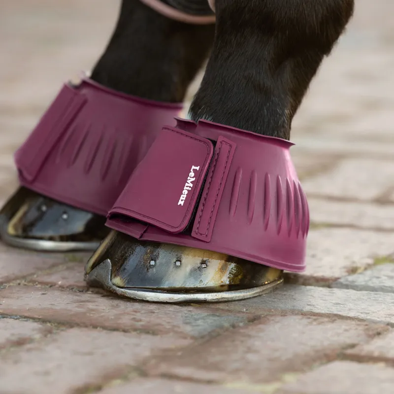 LeMieux Rubber Bell Boots - Blackberry Pre-Order-1