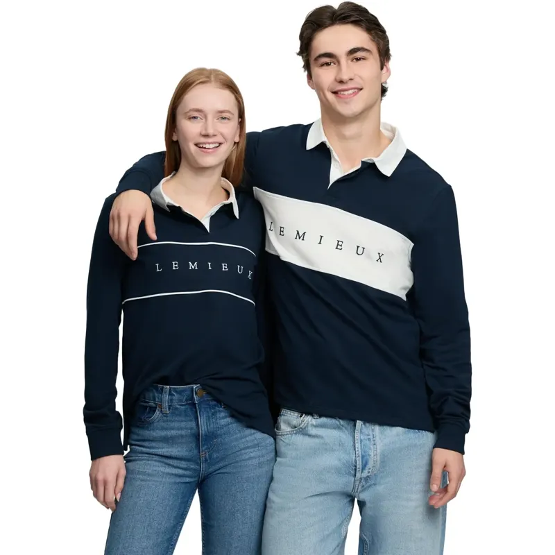LeMieux Men's Rugby Shirt - Navy-6