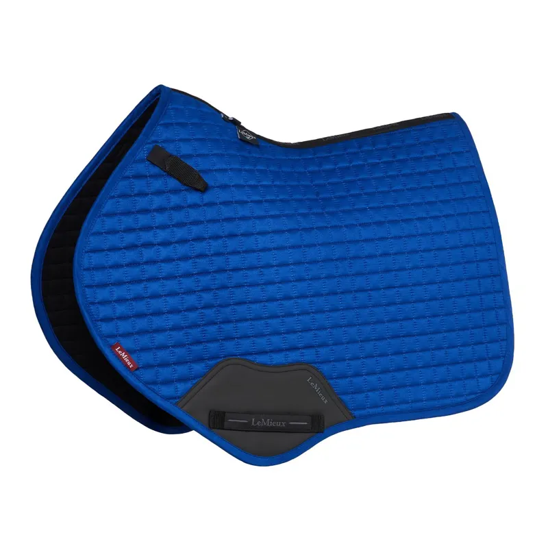 LeMieux Suede Close Contact Saddle Pad - Benetton Blue