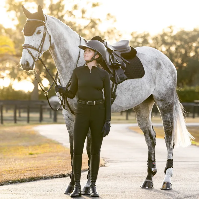 LeMieux Suede Close Contact Saddle Pad - Black-2