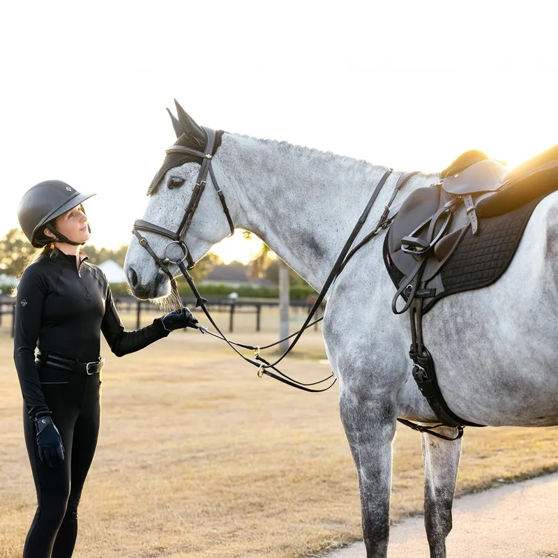 LeMieux Suede Close Contact Saddle Pad - Black-3