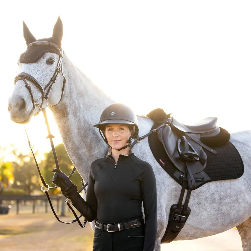 LeMieux Suede Close Contact Saddle Pad - Black-1