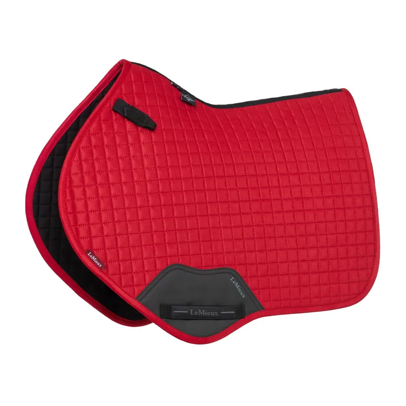 LeMieux Suede Close Contact Saddle Pad - Chilli