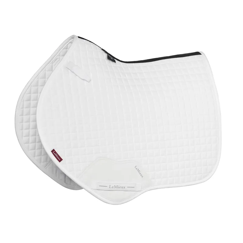 LeMieux Suede Close Contact Saddle Pad - White