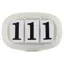 LeMieux Saddle Pad Number Holder - Silver/Glitter