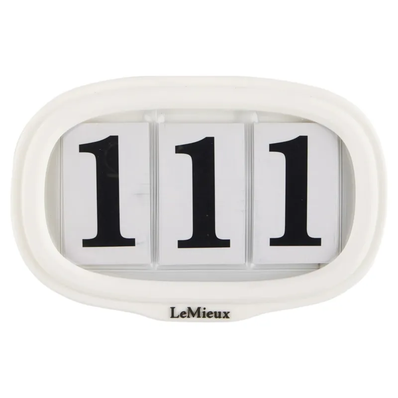 LeMieux Saddle Pad Number Holder - White
