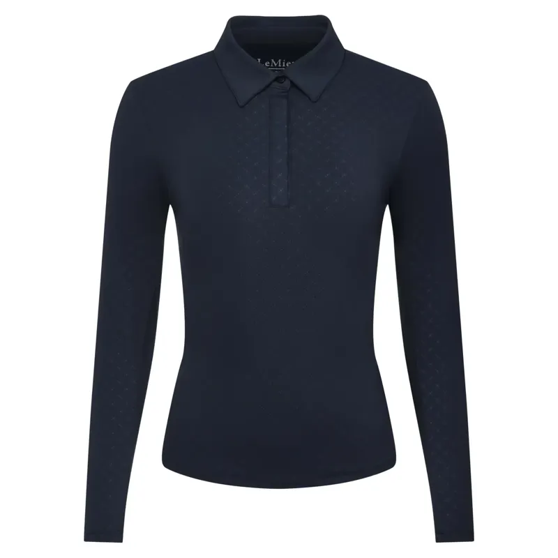 LeMieux Sarah Women's Shirt Base Layer - Navy Patterned-1