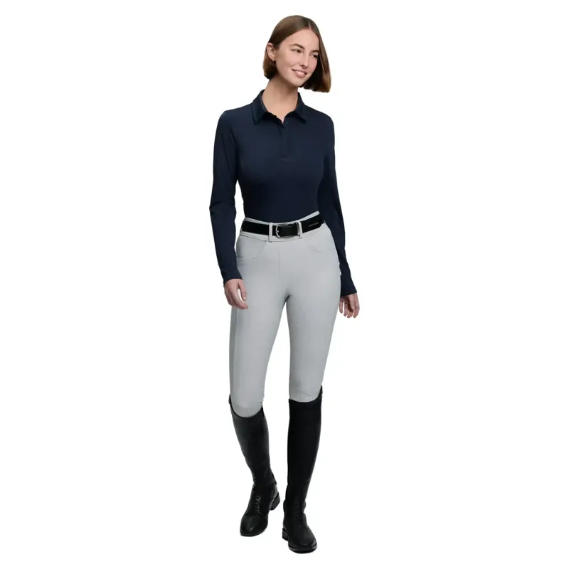 LeMieux Sarah Women's Shirt Base Layer - Navy Patterned-2
