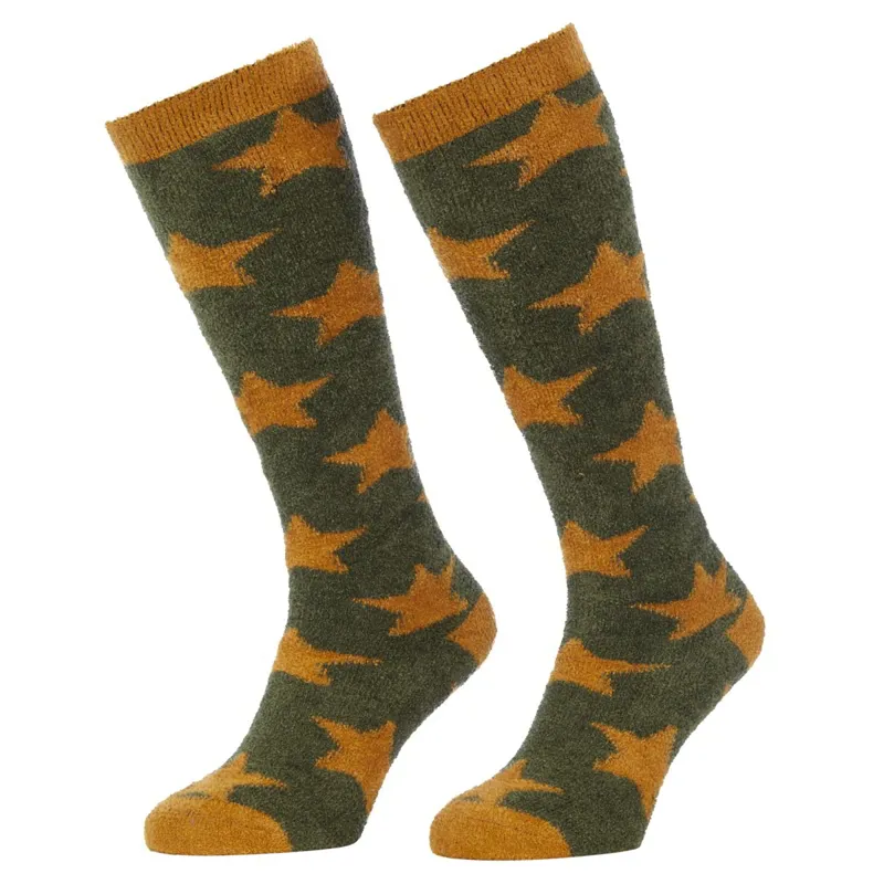 LeMieux Sasha Star Fluffies Junior Tall Socks - Alpine
