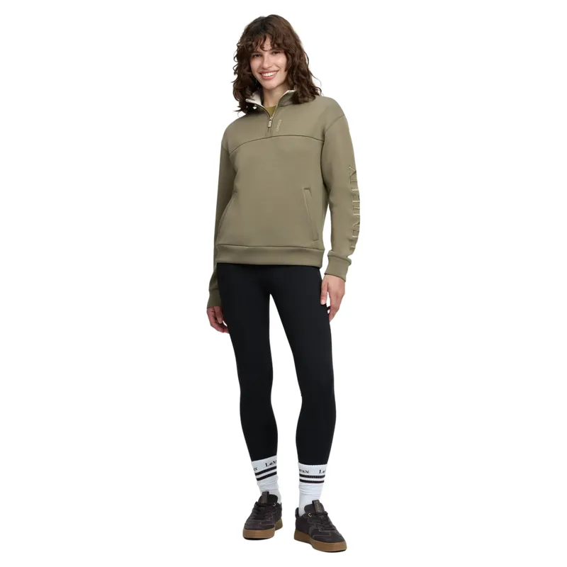 LeMieux Scarlet Women's 1/4 Zip Sweatshirt - Willow Green-4