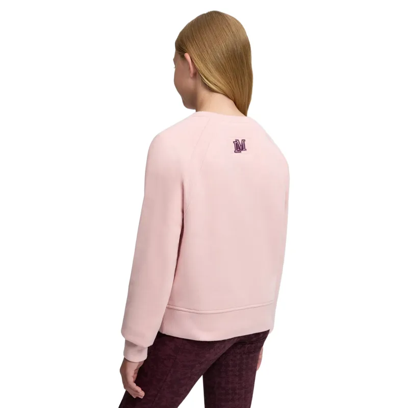 LeMieux Young Rider Shay Varsity Crew Sweater - Petal-1