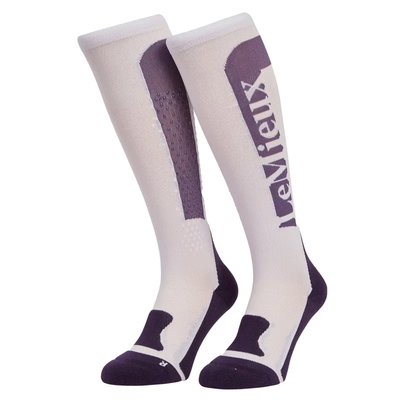 LeMieux Silicone Performance Adult Tall Riding Socks - Lilac