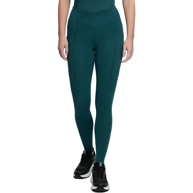 LeMieux Simone Cross Over Half Grip Women's Pull-on Breeches - Jungle-2