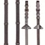 LeMieux Soft Rubber Reins with Stoppers - Havana/ Brass